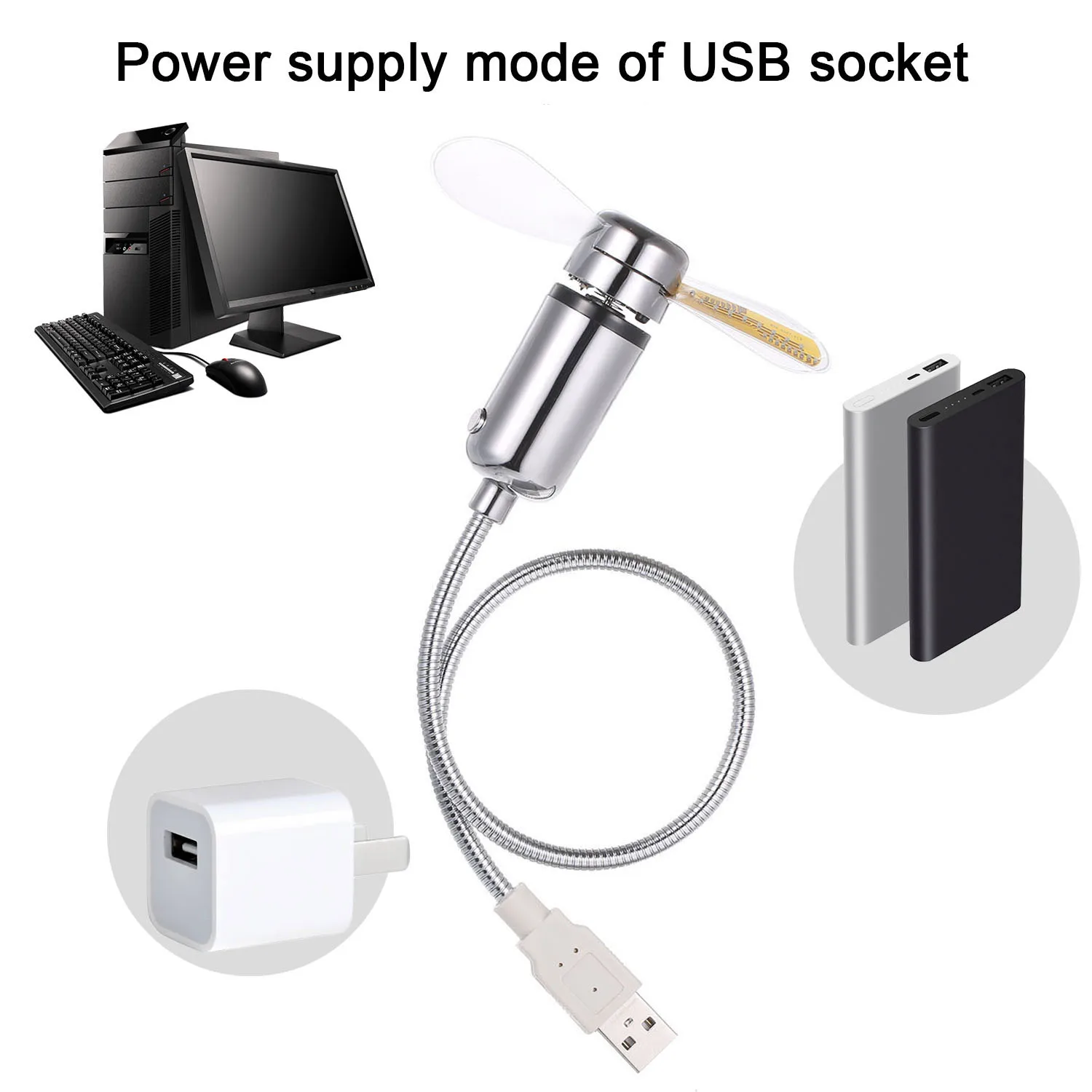 UF-211-0507USB мини часы вентилятор температуры креативный вентилятор в режиме реального времени дисплей температуры