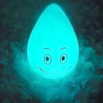 

Colorful Water Drops Small Smile People Led Switch Night Light Silicone Baby Kids Room Decorations Lamp Holiday Christmas Gifts