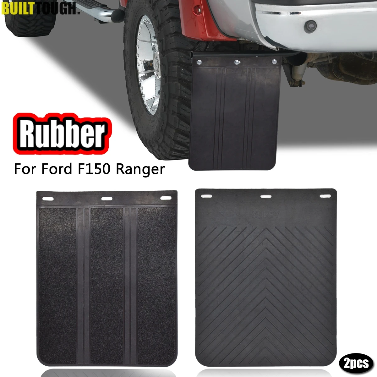 Universal Rubber Mudflaps Pickup SUV Van Truck Mud Flaps Splash Guards