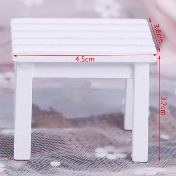 

1:12 Dollhouse Mini Wooden Stool Long Chair Doll House Furniture Accessories
