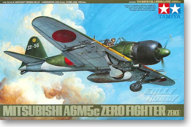 Комплект модели Tamiya 61027 1/48 Mitsubishi A6M5c Тип 52 Hei истребитель Зеро (Zeke) | Игрушки и хобби