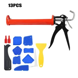 Kit d'outils de couture de beauté scellant pistolet à calfeutrer enlèvement de colle à verre lame de grattoir outils de dressage joints de colle pour portes et fenêtres 