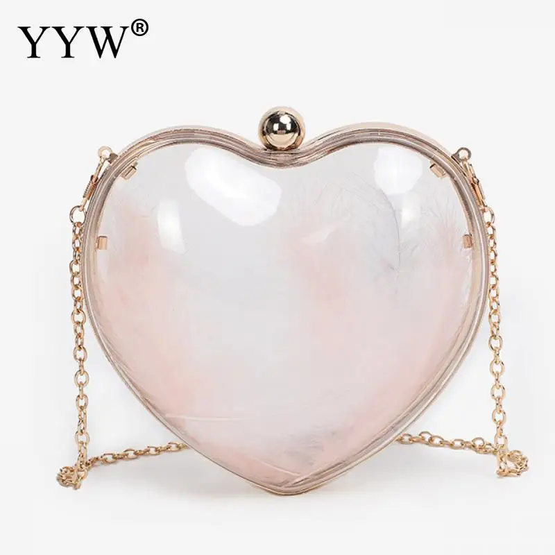 heart shaped clutch bag