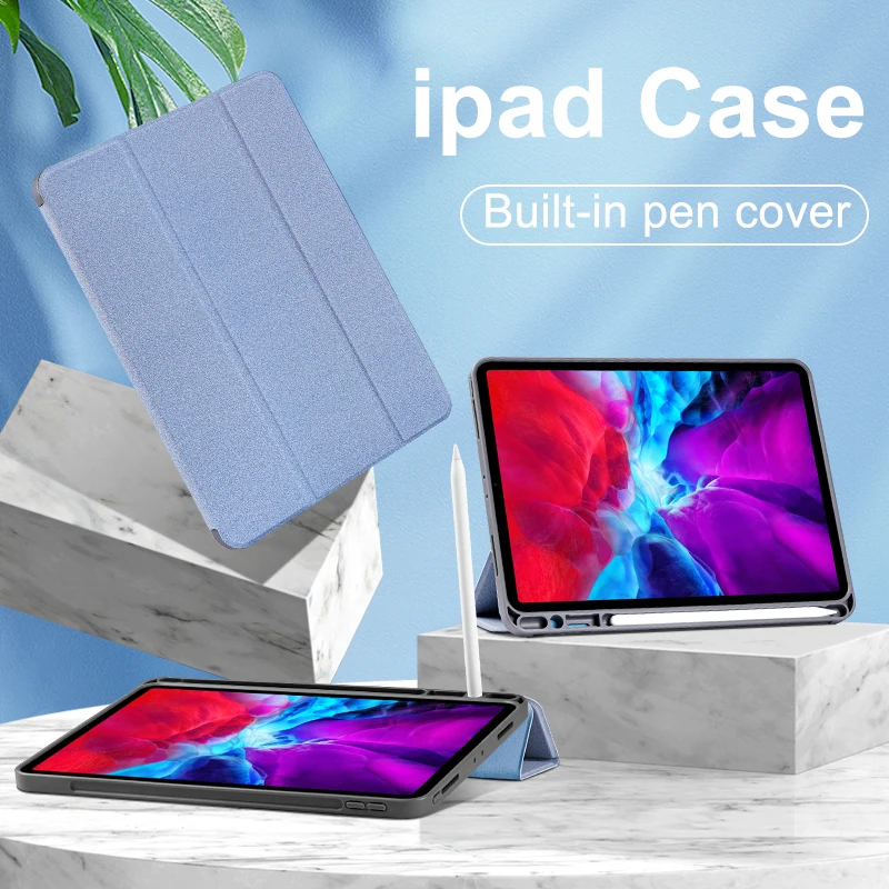 

Case for iPad Mini 3 2 1 Case PU Leather Silicone Soft Back Cover with Trifold Stand Auto Sleep Smart Cover for iPad Mini2 Funda