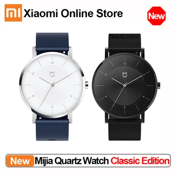 

Xiaomi Mijia Quartz Watch Classic Edition 3ATM Waterproof CD Pattern Design 316L Stainless Steel Watch Removable Leather Stap