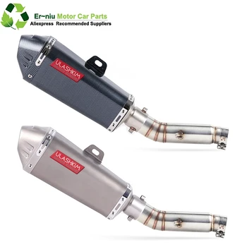 

Motorcycle Exhaust Muffler Pipe Link middle Pipe Slip On For HONDA CBR400 CB500R CBR500R 2013-2015 CB400X CB500X 2013-2019