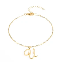 Уникальные персонализированные буквы браслет, маленькая начальная браслет, Английский алфавит браслет для пары, подарок для нее-идея подарка