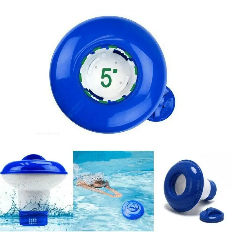 

5 inch Floating Chemical Chemicals Swimming Pool Tub Chlorine Bromine Tablet Disinfection Automatic Dispenser Cleaning Tools