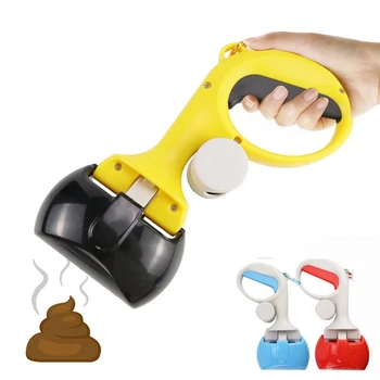 

2 In 1 Pet Dog Pooper Scoop Shovel Cleaning Pick Up Animal Feces Cat Feces Picker With 1 Roll Poop Bags Outdoor Cleaning Toolb1