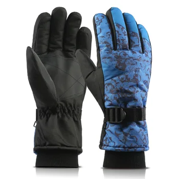 

1 Pair Winter Ski Gloves Windproof Waterproof Unisex Hand Protector for Snowmobile Riding