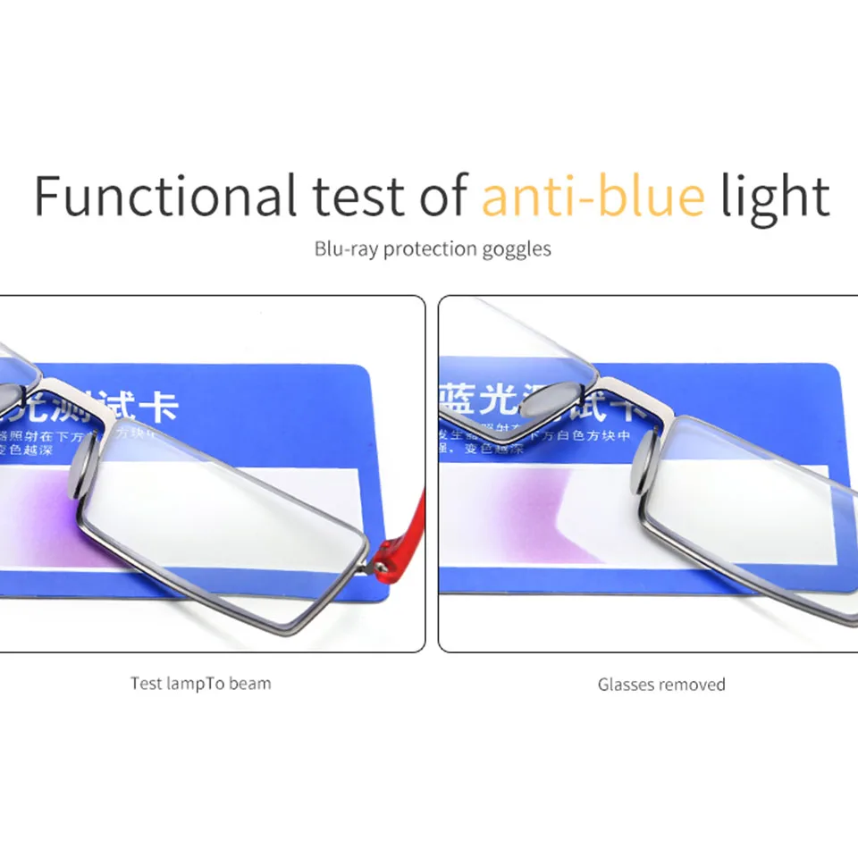 Бифокальные прогрессивное чтение квадратная оправа для очков унисекс 360 градусов кольцо фокус анти синий Пресбиопия линзы+ 1,00+ 1,50+ 2,00+ 2,50
