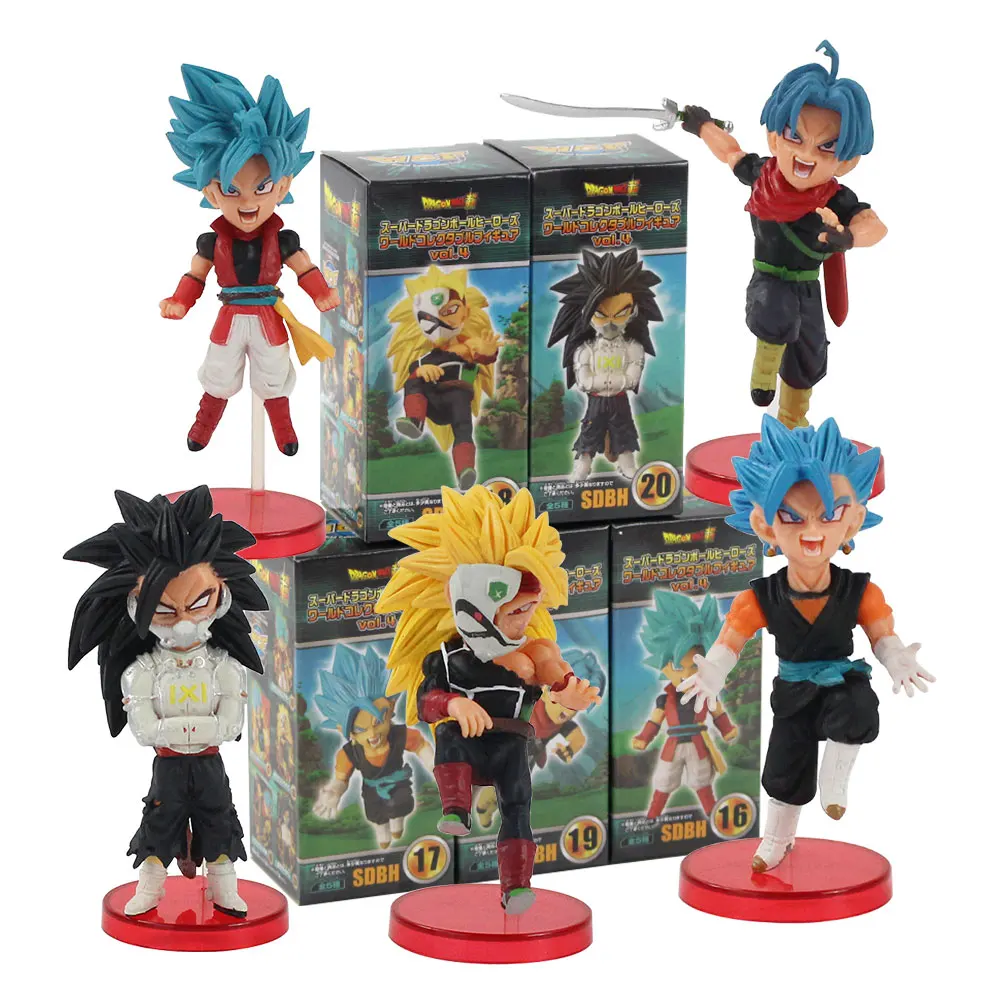 5 шт./лот SDBH Dragon Ball фигурки WCF SSJ Zeno Сон Гоку Вегета Trunks vegetto Аватар Majin Towa лопуха Супер Saiyan модель игрушки