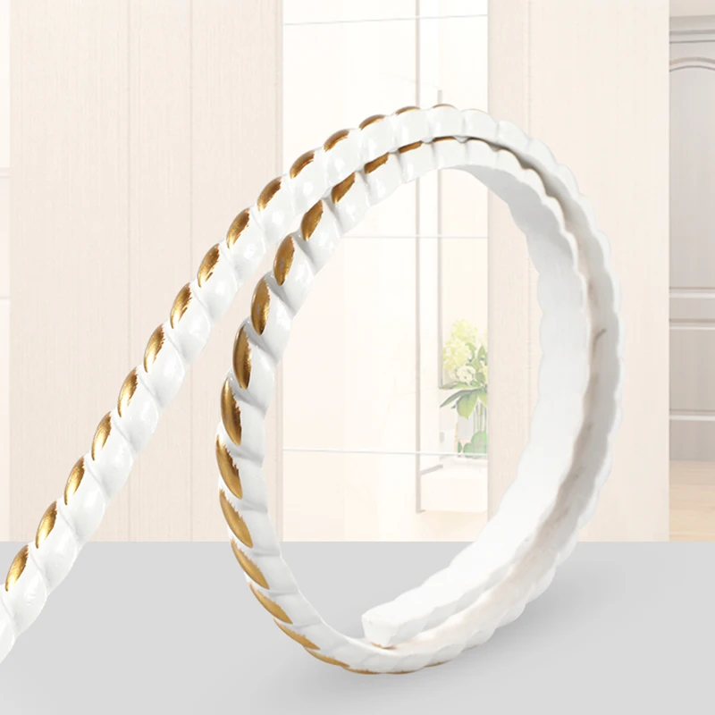 1M Self-adhesive Frame Strip 3D PVC Wall Edge Corner Line Waterproof Background Trim Decorative Window Draft Stopper | Дом и сад