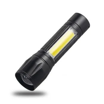 

Cob Power Torch USB Charging LED Mini Pen Holder Flashlight Multi-functional Zoom Long Shots Lighting