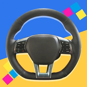 

Auto Braid On The Steering Wheel Cover for Hyundai Sonata 9 2015 2016 2017 (3-Spoke) Car Wheel Covers Car-styling Accessories