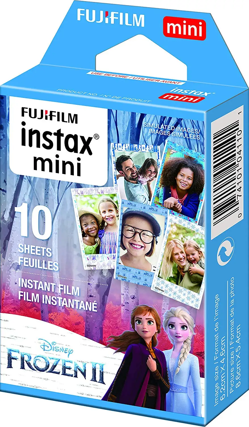 Пленка Fujifilm Instax Mini на выбор фоторамка 10-100 лист фотобумага для камеры Instax Mini 9 Mini 8 Instant Mini 70 90 - Цвет: Frozen