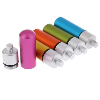 

1pcs Capsule Shape Aluminum Pill Case Waterproof Aluminum Pill Box Outdoor Pocket Pill Holder Container Delicate Medicine Box