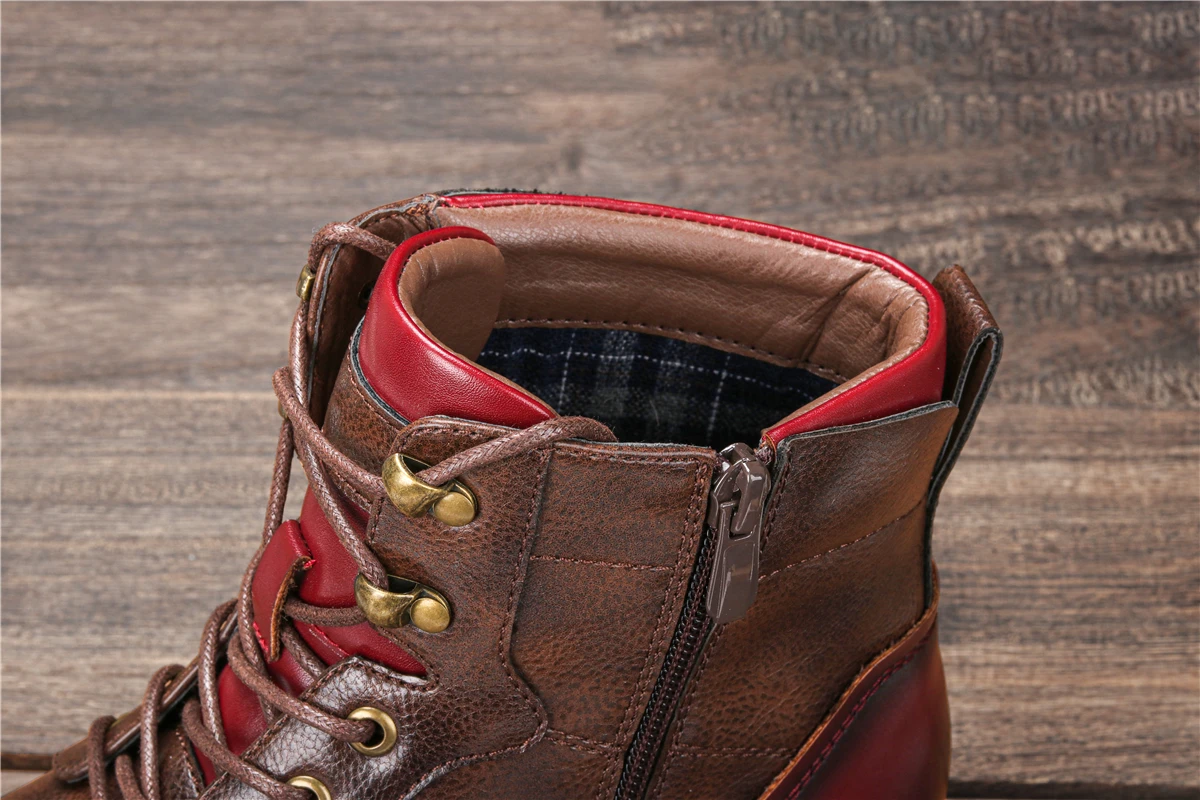 7~13 boots men brand 2020 fashion comfortable boots leather #AL603C4