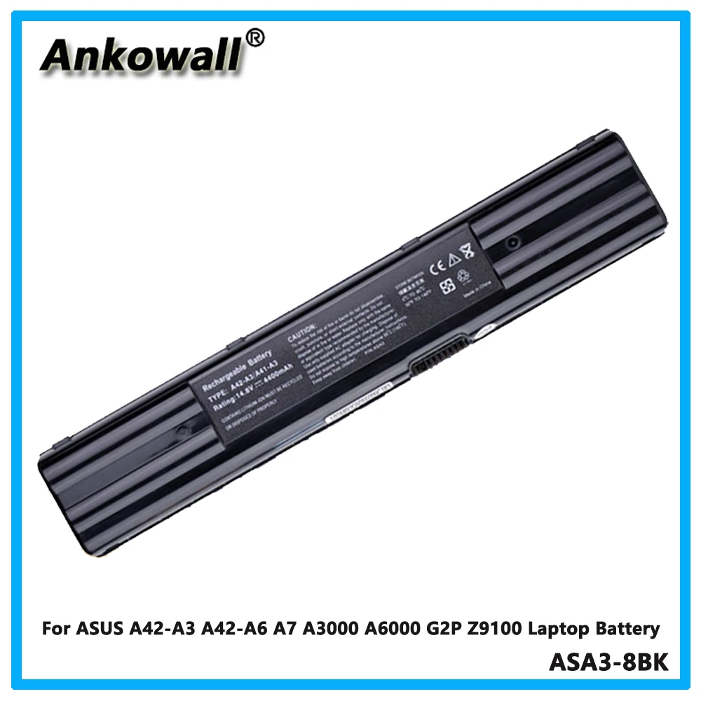 

For ASUS A42-A3 A42-A6 A7 A3000 A6000 G2P Z9100 Laptop Battery 8 core