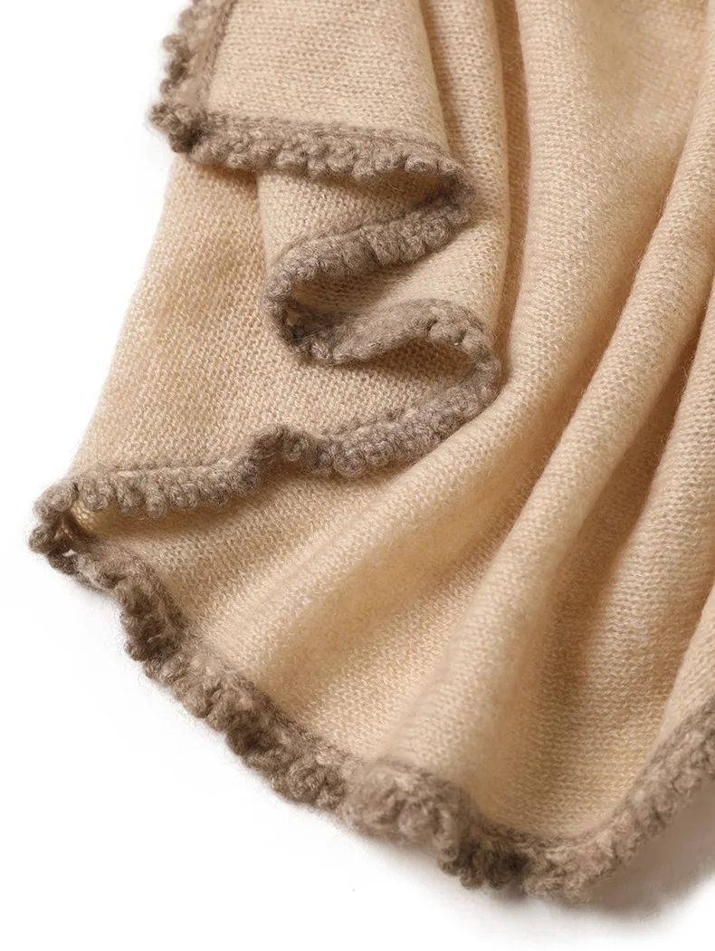CAVME вязаный кашемировый шарф для женщин зимние модные женские шарфы большой размер шали пашмины Обертывания 200*70 см 196 г