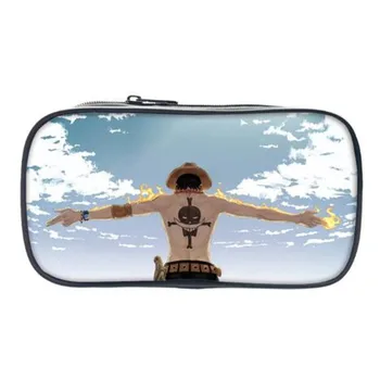 

New Anime One Piece Pencil Study Case School Kids Study Bags 3D Printing Box For Children Cool Make Up Bag For Gifts Wallet