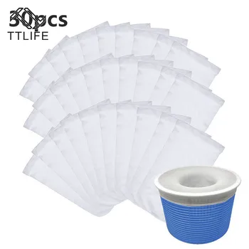 

5/10/20/30PCS Reusable Removes Debris Fine Mesh Large Nylon Pool Filter Socks Basket Sleeve White Clean Screen Saver Net Protect