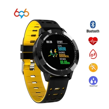 

696 Smart Watch Men Women Blood Pressure Heart Rate Monitor IP67 Waterproof Swim Tracker 2018 Smartwatch for IOS Android