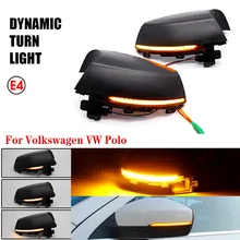 2 adet yan ayna göstergesi dinamik sıralı akan LED sinyal lambası Volkswagen VW Polo MK5 6R 6C serisi