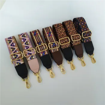 

Nylon/Cotton Bag Strap Woman Colored Straps for Crossbody Messenger Shoulder Bag Accessories Embroidered Belts Strap Bag