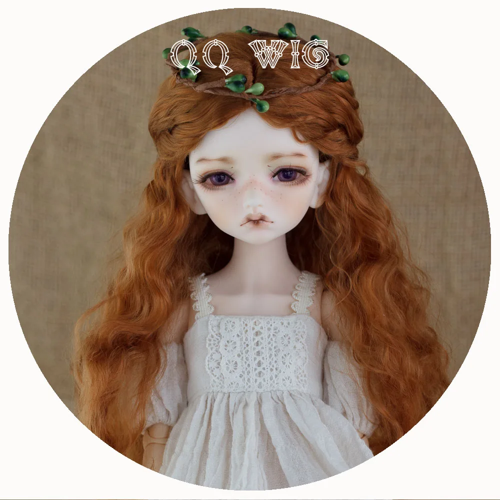 Женский коричневый волнистый парик 1/3 1/4 1/6 1/8 Bjd из мохера Sd 2020 | Игрушки и хобби