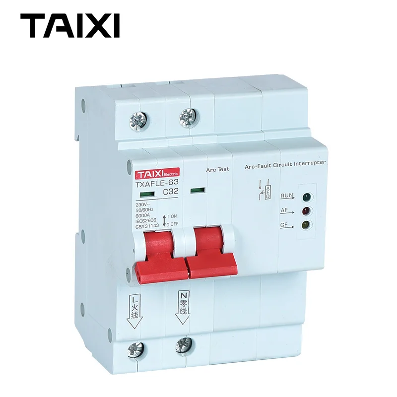 Дуговой выключатель TXAFLE-63 AFCI с bluetooth-контроллером для пожарных патрульных шкафов и оборудования для предотвращения дуги