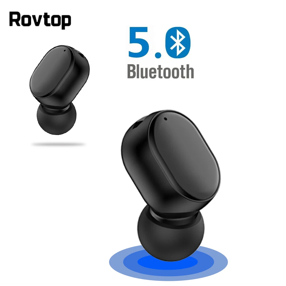 Мини наушники Bluetooth 5 0 беспроводные вкладыши гарнитура спортивные с микрофоном