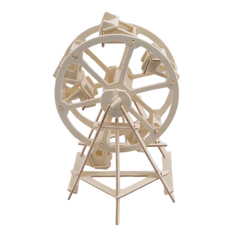 DIY деревянные игрушки 3D колесо обозрения здание головоломка игра сборка игрушка подарок для детей дети взрослые модели наборы детские игрушки