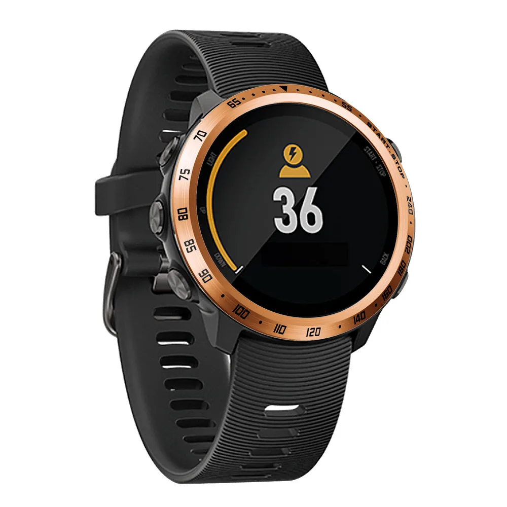 45# чехол для Garmin Forerunner 645 с кольцом для часов, клейкий чехол с защитой от царапин, чехол из нержавеющей стали, аксессуары