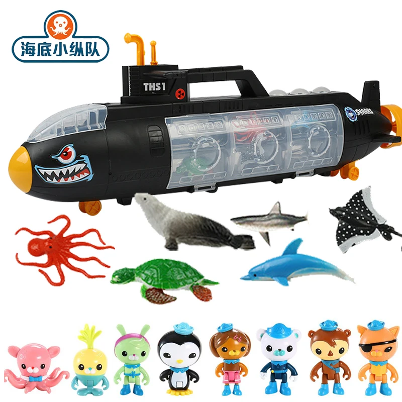 55 см Октонавты фигурка игрушки черная подводная лодка u модель капитан барнагель