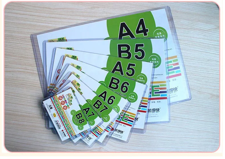 RBD A5 Hard Rubber Sleeve JX-805 Transparent Card Bag 210X148 Size
