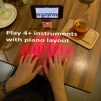 

New Bluetooth Lasers Projection Keyboard Mouse Mobile Phone Bracket Mobile Power DOM668