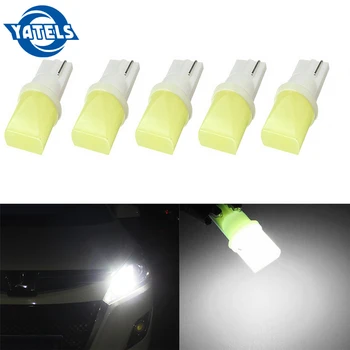 

5 PCS T10 COB 3D 3W W5W 194 168 LED Canbus error-free side wedge bulbs license plate lamp post white light 12V auto parts