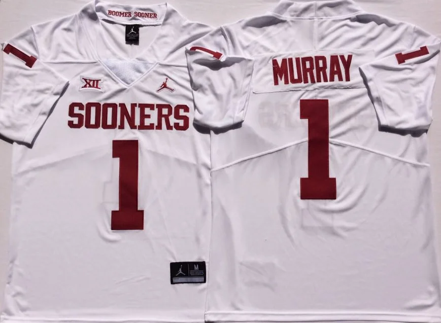 Новинка Высокое качество Все сшитые Oklahoma#6 MAYFIELD#1 Мюррей Джерси - Цвет: as photo