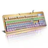 

104 Keys Gaming Keyboard Gaming Wired Rgb Led Backlit Anti-Ghosting Gaming Backlit Keyboard Waterproof Design Klavye Teclado