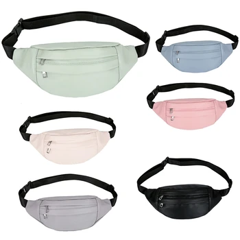 

Fashion New PU Waist Bag Running Sports Coin Purse Versatile Men Shoulder Bag Women Belt Bag