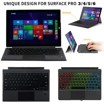 

Magnetic Wireless Bluetooth keyboard For Microsoft Surface Pro3 / 4/5 tablet