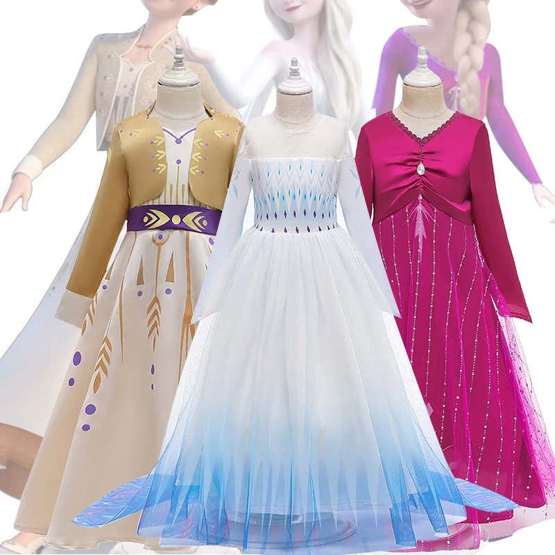 2020 New Girl Princess Dress Children Christmas Halloween Cosplay Wedding Clothing Kids