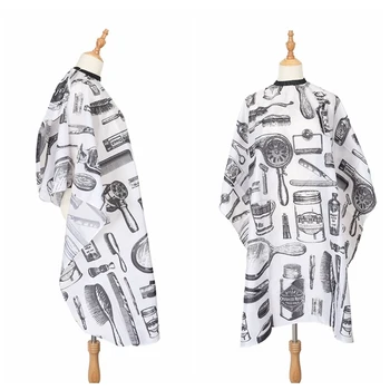 

Anti-Static Robe Hairdresser Apron Wrap Pattern Salon Shawl Cloth Waterproof Haircut Cape Gown Tools Design Simple Tarpaulin