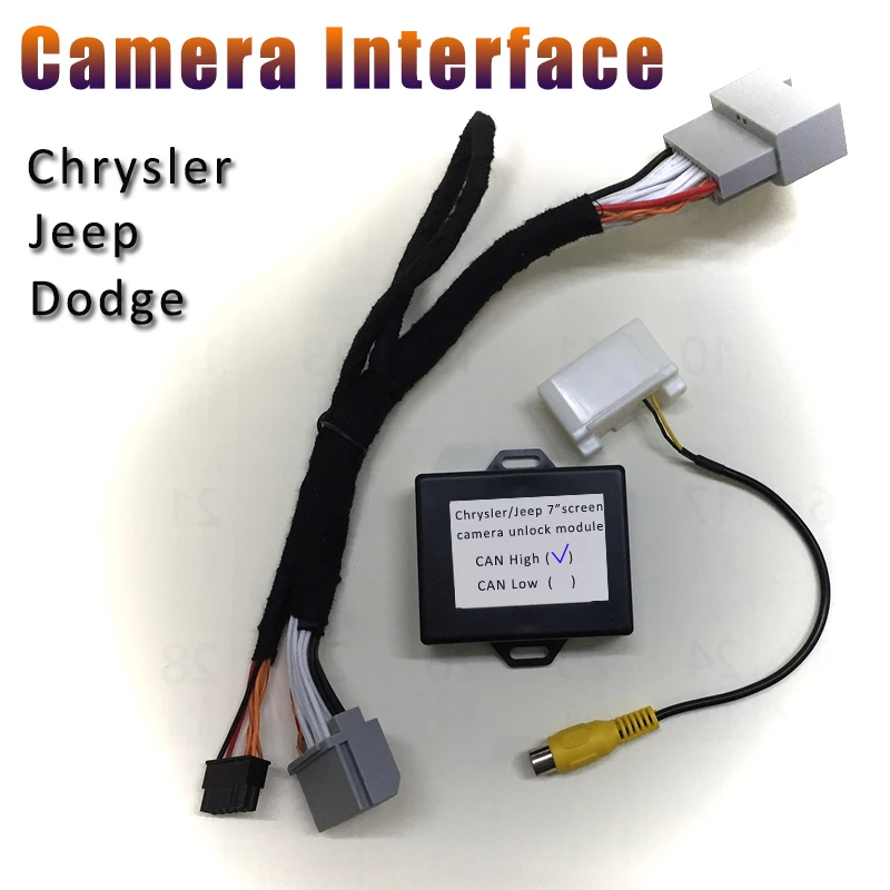 

Camera interface adaptor 2009 jeep chrysler rear view camera video unlock module camera retrofit interface 360 panoramic