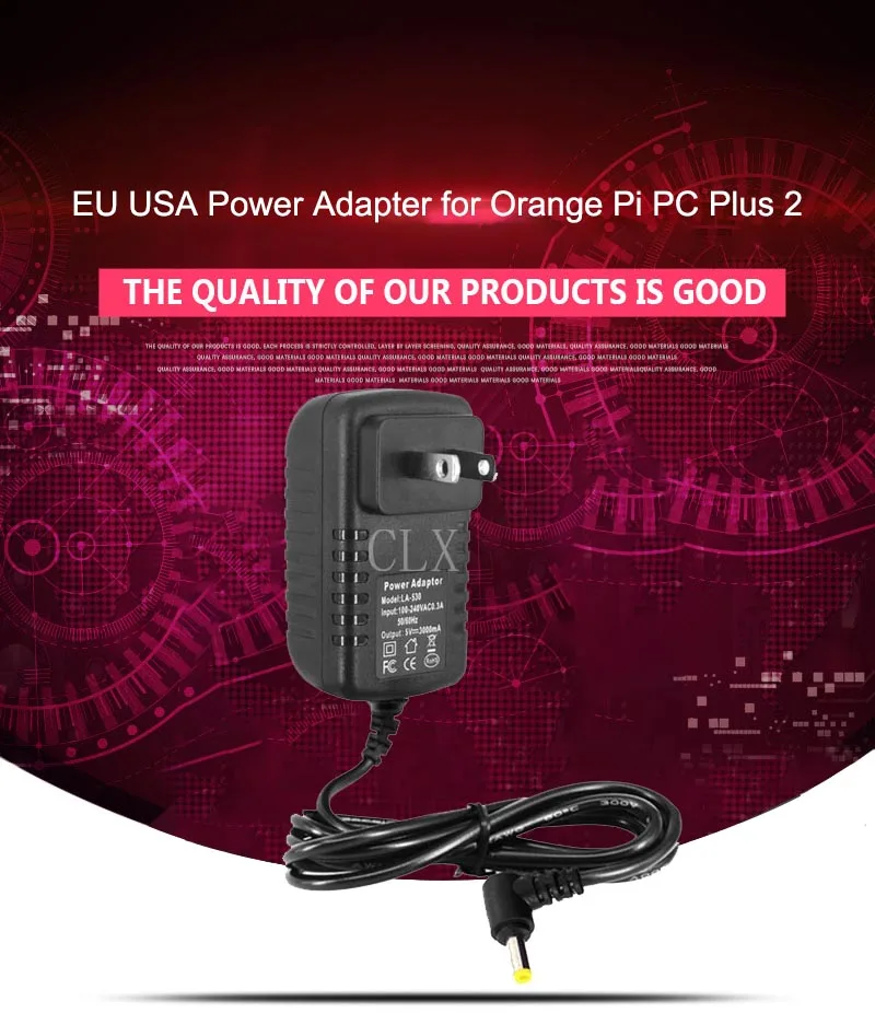 10 pçslot5v 3a fonte de alimentação para