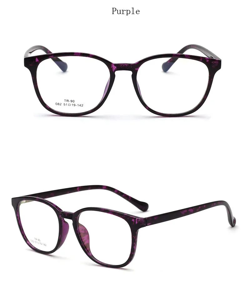 New TR90 Men Spectacle Frame Super Light Full Frame Women Retro Myopia spectacle Eyeglasses