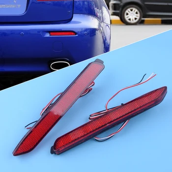 

DWCX New 1 Pair 12V LED Rear Red Lens Bumper Reflector Light Brake Stop Lamp Fit for Toyota Camry Lexus Reiz Sienna Venza Matrix