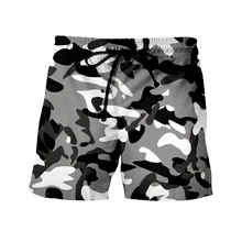 Новинка, шорты-боксеры, камуфляжные шорты с 3D принтом, мужские и женские модные спортивные шорты, повседневные шорты для фитнеса