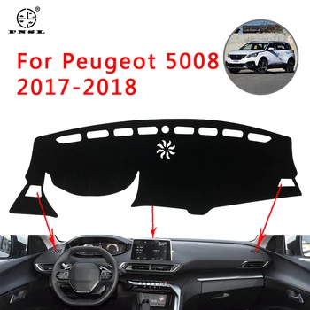 

PNSL Car Dashboard Cover Dash Mat Dash Pad Carpet For Peugeot 5008 2017-2018 Sun protection anti - slip anti - uv